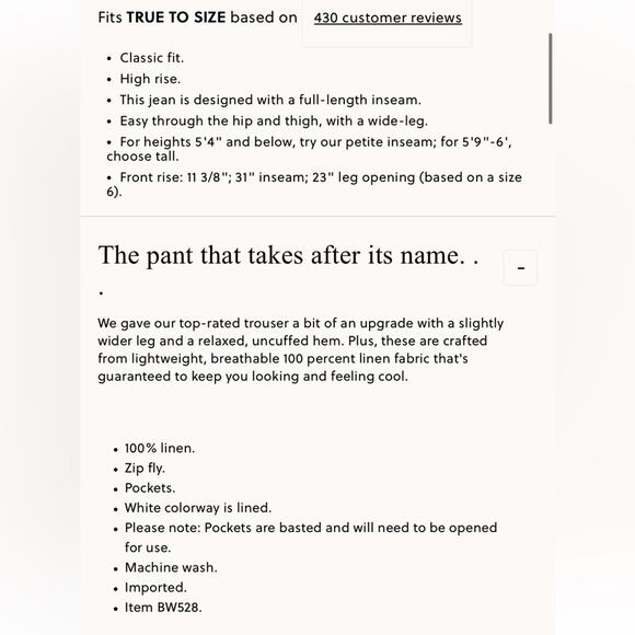 J.Crew Wide-leg Essential pant in linen - Picture 3 of 8